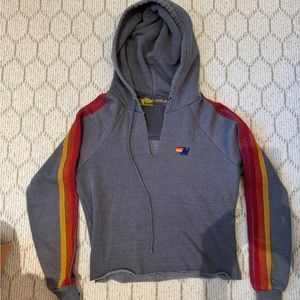 Aviator Nation Crop Pullover Hoodie